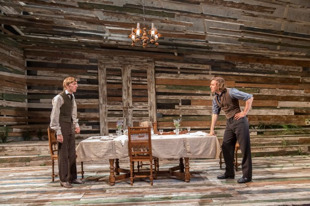 Joshua James (Arkady) and Seth Numrich (Bazarov) in Fathers and Sons. Photo by Johan Persson. (5)